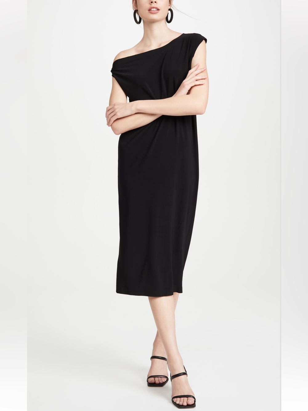 Norma Kamali Drop Shoulder Dress